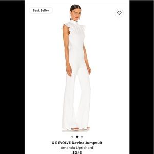 Amanda Uprichard x Revolve white jumpsuit